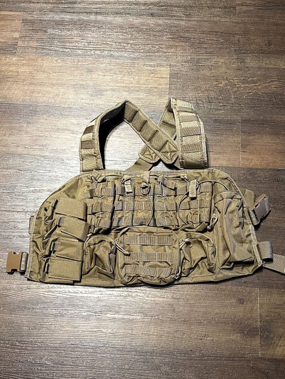 Coyote Tactical Chest Rig MOLLE Magazine Pouches Load Bearing Harness Airsoft